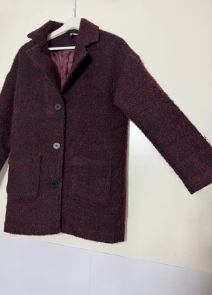 H&M Mantel in Bordeaux – Gr. 36, Wolloptik, klassischer Schnitt, marque: H&M, état: Bon état, taille: S / 36 / 8, 7,70 €, 8,79 € Protection acheteurs incluse