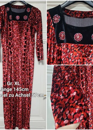 Winterkleid Samtkleid Vintage Gr. XL Maxikleid Abaya Gandoura Najma, état: Très bon état, taille: XL / 42 / 14, 20,00 €, 21,70 € Protection acheteurs incluse