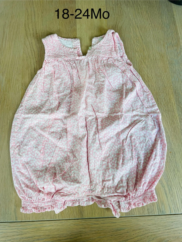 Rosa Dünner Overall/ Strampelanzug/Latzhose 18-24Mo 1