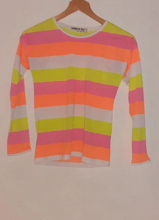 T-shirts manches longues Caprice de Fille multicolore, estado: Muito bom, tamanho: 12 anos / 152 cm, €3.00, €3.85 inclui Proteção do Comprador