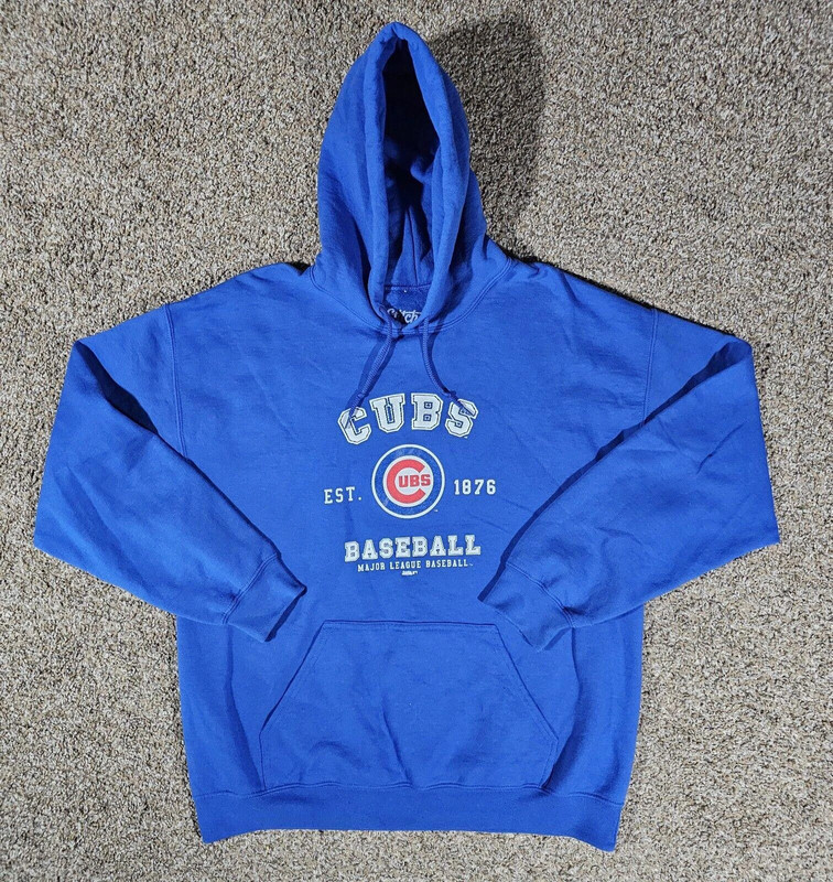 Stitches Chicago Cubs Adult Hoodie Blue Size Large Mlb 1