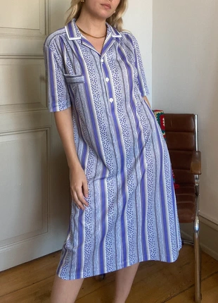 Robe vintage violette à motifs année 80, marca: Vintage, estado: Muito bom, tamanho: M / 38 / 10, €18.00, €19.60 inclui Proteção do Comprador