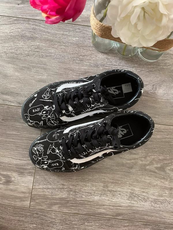 Vans Peanuts Noir et Blanche Vinted