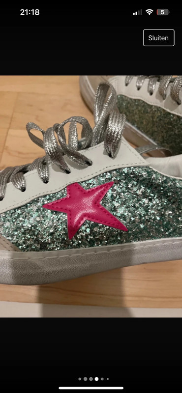 Glitter schoenen met ster 3