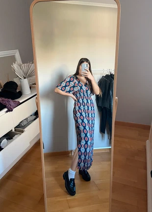 Robe longue à motifs fendu, brand: Promod, condition: Very good, size: M / 38 / 10, €14.00, €15.40 includes Buyer Protection