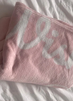 OVS Pink Fleece Throw Blanket , Motivational Print & Red Heart, brand: OVS, condition: Very good, size: Other, £3.00, £3.85 includes Buyer Protection