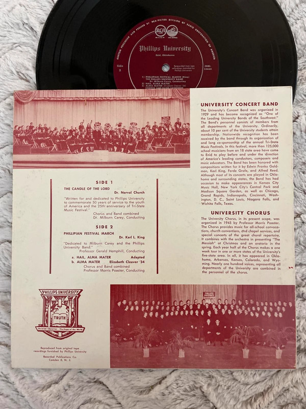 Rare Phillips University Concert Band & Chorus 1957 R89 3