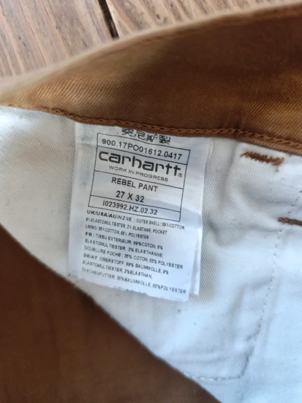 Pantalon Jean Carhartt rebel pant skinny W27 - photo numéro 9