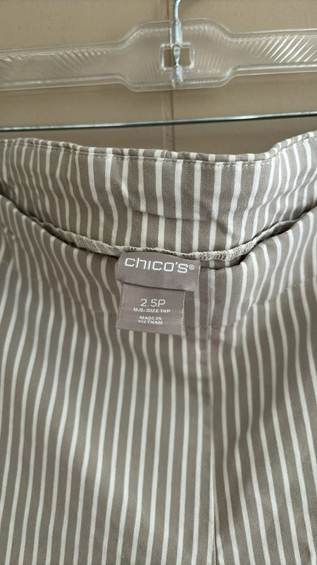 Chicos striped ankle pants 4