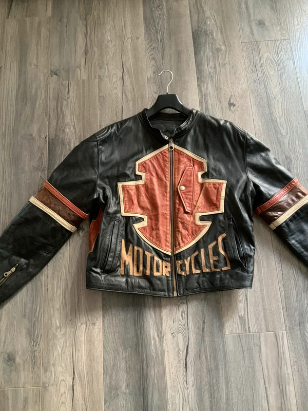 Blouson cuir moto cheap harley