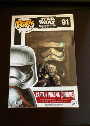 Funko pop captain Phasma chrome, merk: Funko Pop, staat: Nieuw met prijskaartje, maat: Prematuur, tot 44 cm, € 15,00, € 16,45 inclusief Kopersbescherming