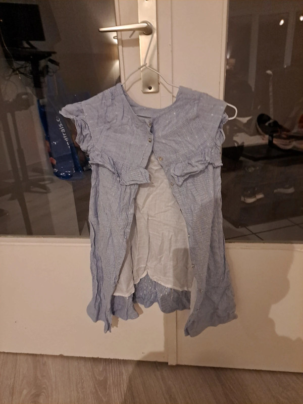 Robe été 10 ans bleue jean bourget 2