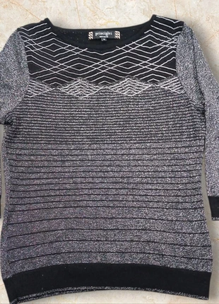 Festive sparkly light jumper with 3/4 sleeves size 12, brand: Principles, condition: Very good, size: L / 12, £9.00, £10.15 includes Buyer Protection