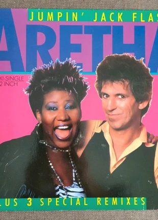 Aretha Franklin ) Rolling Stones "Jumpin' Jack Flash" maxi single, zustand: Neu, 18,00 €, 19,60 € inklusive Vinted-Käuferschutz