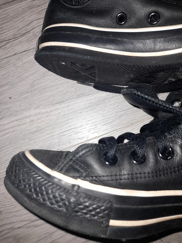 Converse cuir noir taille 37 - photo numéro 10