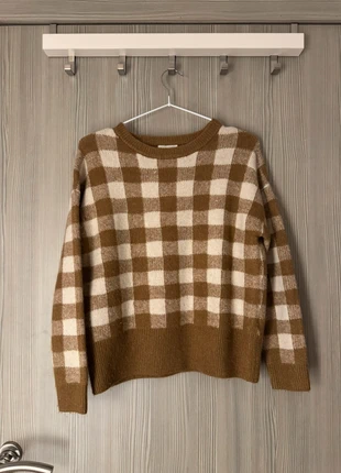 Pull à carreaux beige et marron, marca: Camaïeu, estado: Nuevo sin etiquetas, tamaño: S / 36 / 8, 10,00 €, 11,20 € Protección al comprador incluida