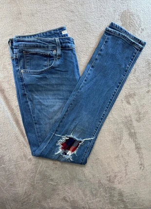 Jean Levi’s 511 Slim Fit Patch Genoux – Bleu Délavé – Taille FR 42 (W31 L32) Bon état 1007, marca: Levi's, estado: Bom, tamanho: XL / 42 / 14, €14.00, €15.40 inclui Proteção do Comprador Pro