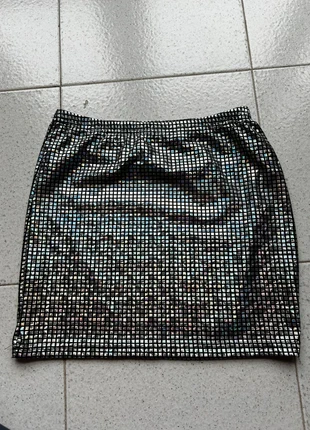 mini skirt shein party vibe y2k minigonna olografica, marque: Shein, état: Très bon état, taille: XS / 34 / 6, 4,30 €, 5,22 € Protection acheteurs incluse