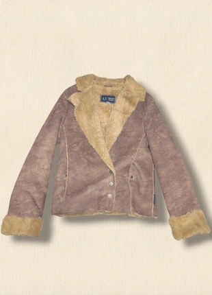 Vintage y2k Armani jeans faux fur afghan coat, brand: Armani Jeans, condition: Very good, size: L / 12, £35.00, £37.45 includes Buyer Protection