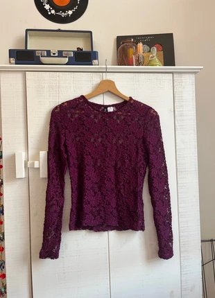 Kanten top, merk: Handgemaakt, staat: Nieuw zonder prijskaartje, maat: S / 36 / 8, € 10,00, € 11,20 inclusief Kopersbescherming