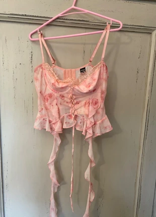 Top dentelle rose, marque: Shein Bae, état: Neuf avec étiquette, taille: L / 40 / 12, 6,00 €, 7,00 € Protection acheteurs incluse