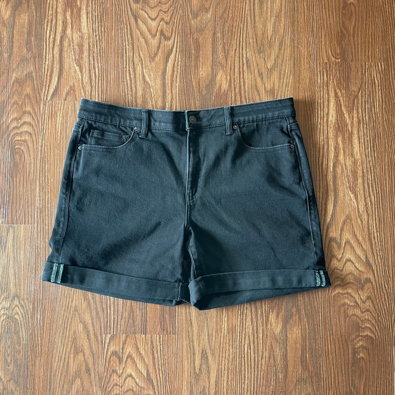 Black Jean Shorts 1