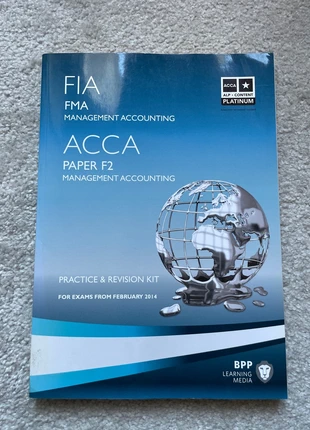 ACCA Paper F2 - management accounting, condition: Very good, £7.50, £8.40 includes Buyer Protection