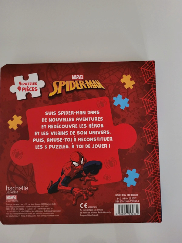 Livre puzzle spiderman - Hachette