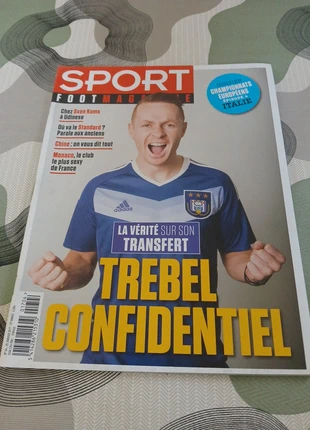 Sport foot magazine 25 janvier 2017 Kums Trebel Vanaken Monaco Calcio Federer Poster Nainggolan, staat: Heel goed, € 4,00, € 4,90 inclusief Kopersbescherming