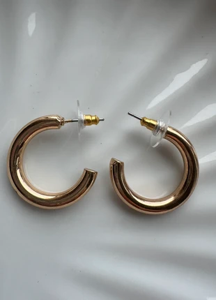 Classic Chunky Gold Hoop Earrings, condition: New without tags, £3.50, £4.38 includes Buyer Protection Pro