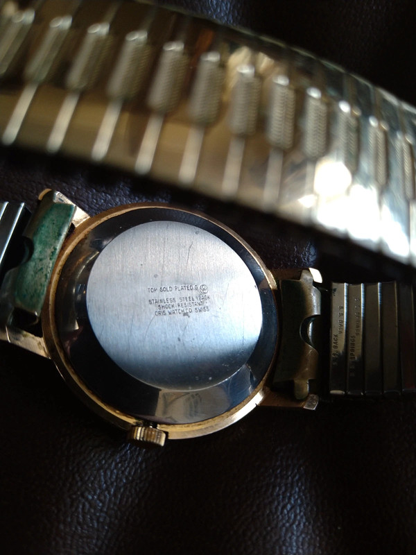 Ladies vintage gold plated manual wind Oris watch with gold