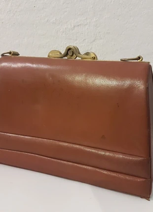 Sac vintage 60s en cuir marron Tobacco, brand: original vintage, condition: Good, €19.00, €20.65 includes Buyer Protection