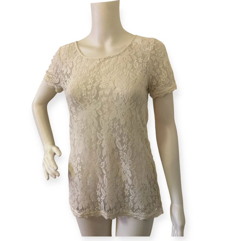 Ivory Lace Top 5