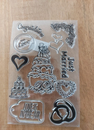 Clear stempel huwelijk, marque: onbekend, état: Neuf sans étiquette, taille: Taille unique, 1,00 €, 1,75 € Protection acheteurs incluse