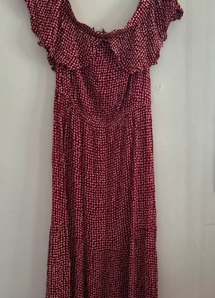 Red & White long summer dress, marque: Papaya, état: Très bon état, taille: L / 40 / 12, 5,00 €, 5,95 € Protection acheteurs incluse