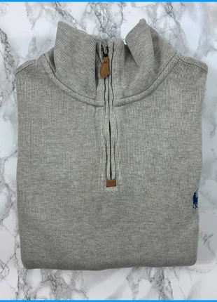 Pull 1/4 Zip Ralph Lauren Gris / Logo brodé Bleu marine / Taille XL Homme, marca: Ralph Lauren, estado: Muy bueno, tamaño: XL, 60,00 €, 63,70 € Protección al comprador incluida