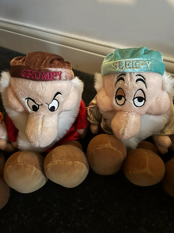 Disney Seven Dwarfs Plush Soft Toys Complete Set Of 7 Snow White Plushes Vinted 