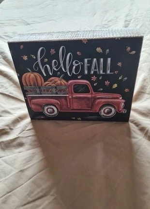 Hello Fall Chalk Sign, brand: Primitives by Kathy, condition: New with tags, €5.00, €5.95 includes Buyer Protection