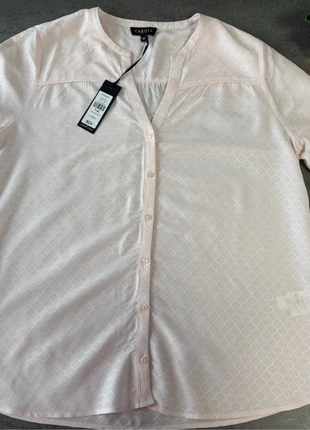 Chemise légère Caroll - Rose pastel - style été avec nœud 🎀 - Taille L, marque: Caroll, état: Neuf avec étiquette, taille: L / 40 / 12, 15,90 €, 17,40 € Protection acheteurs incluse
