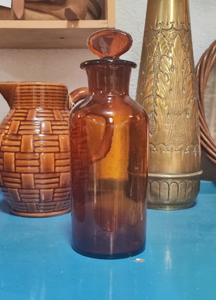 Flacon d'apothicaire en verre ambré vintage, brand: Vintage, condition: Very good, €29.00, €31.15 includes Buyer Protection