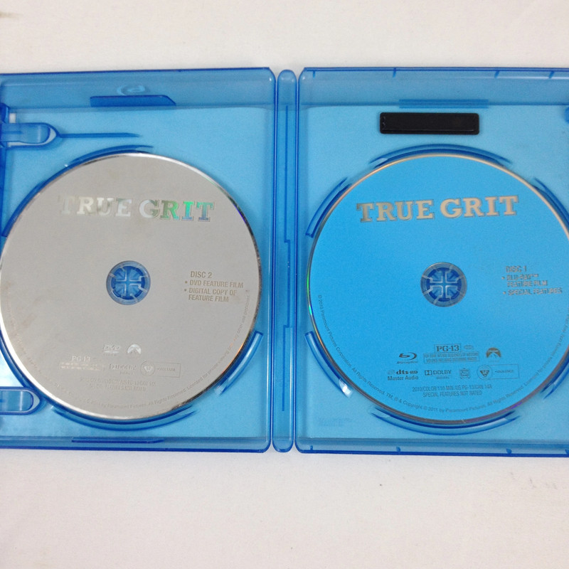 True Grit - 2010 - Rated PG 13- 2 Disc Combo Pack - Blu/Ray DVD - Used 4