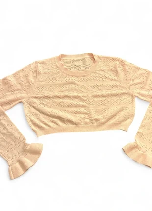 NEW Women’s Pink Cropped Knitted Jumper S | Chunky Knit Top UK 8/10, brand: Unbranded, condition: New without tags, size: S / 8, £9.99, £11.19 includes Buyer Protection