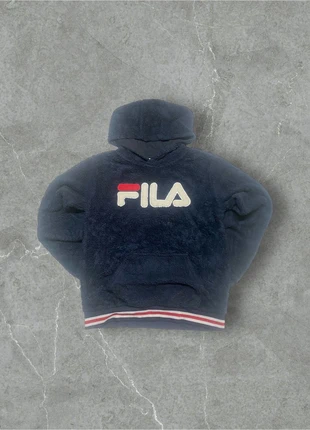 Fila Sherpa Hoodie Navy Red & White Embroidered Logo Y2K Retro, marca: FILA, estado: Muy bueno, tamaño: XL, 7,99 €, 9,09 € Protección al comprador incluida