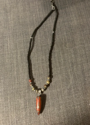 Red Jasper Necklace – Natural Stone & Boho Tribal Vibes, merk: Sonstiges, staat: Nieuw zonder prijskaartje, € 6,50, € 7,53 inclusief Kopersbescherming