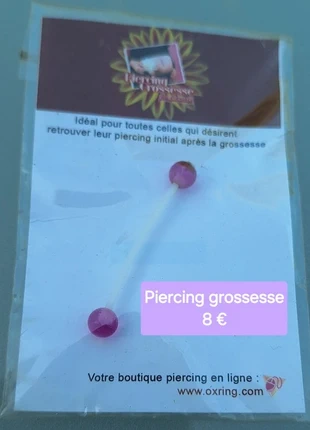 Piercing nombril de grossesse, brand: oxring, condition: New with tags, €8.00, €9.10 includes Buyer Protection