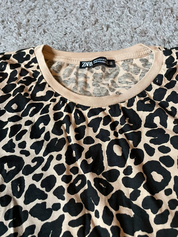 Zara leopard print t shirt