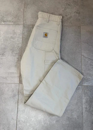Pantalon Carhartt Single Knee pant jambes larges beige taille W27 L32 parfait état, marque: Carhartt, état: Très bon état, taille: W27 | FR 36, 45,00 €, 47,95 € Protection acheteurs incluse