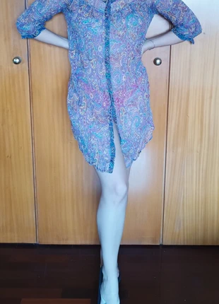 Saída de praia Zara M padrão paisley 🌸, marca: Zara, estado: Muito bom, tamanho: M / 38 / 10, €8.00, €9.10 inclui Proteção do Comprador