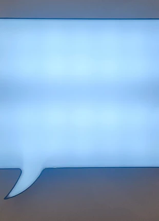 Lampada a forma di Fumetto - Design Moderno, brand: Fumetto, condizioni: Ottime, €8.00, €9.10 include la Protezione acquisti