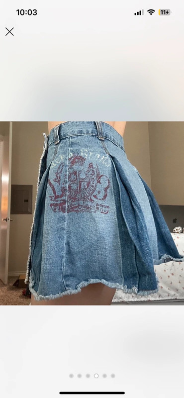 Vintage lucky brand denim skirt 4